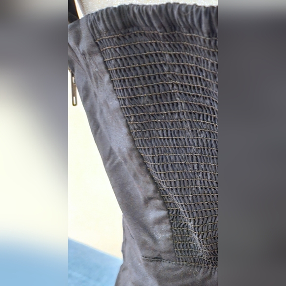 EUC Free People Gold Leaf Motif LBD Embroidered - Picture 6 of 10